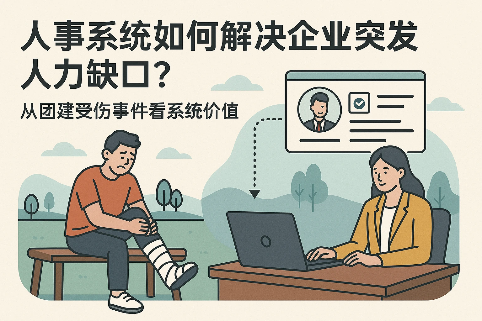 人事系统如何解决企业突发人力缺口？从团建受伤事件看系统价值