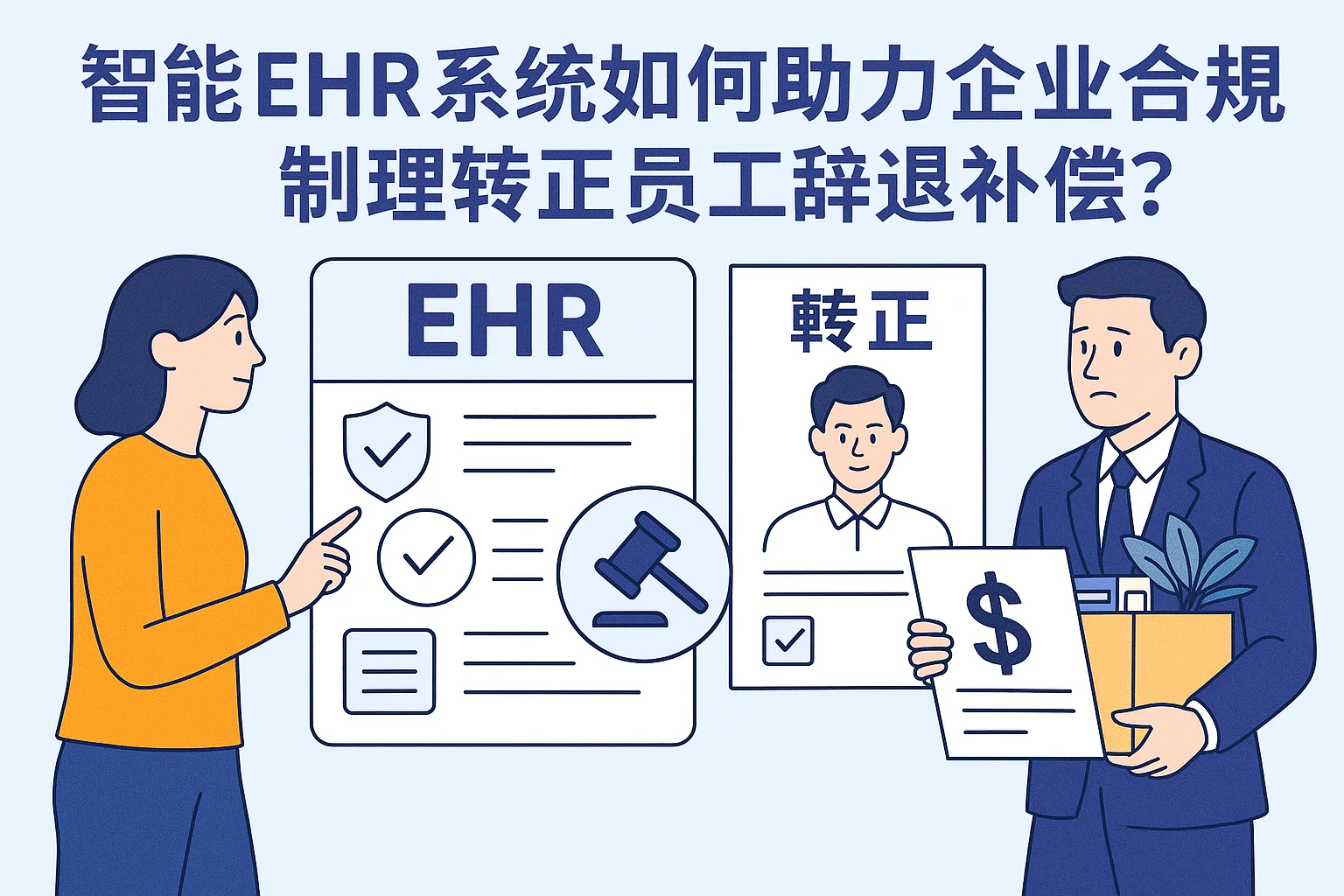 智能EHR系统如何助力企业合规处理转正员工辞退补偿？