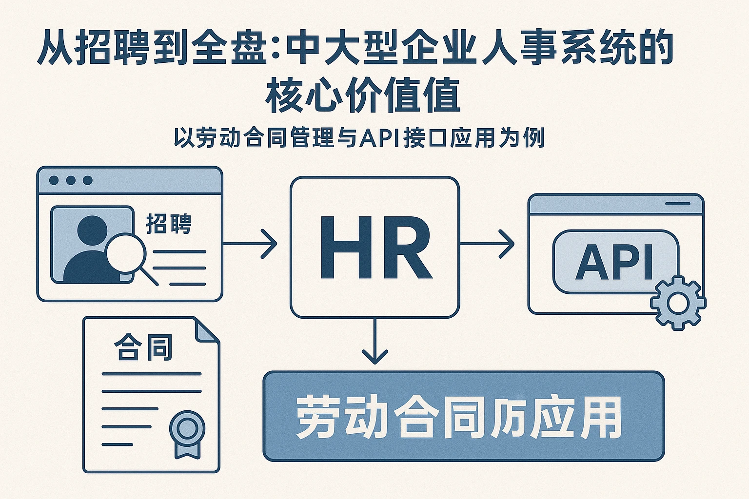 从招聘到全盘:中大型企业人事系统的核心价值——以劳动合同管理与API接口应用为例