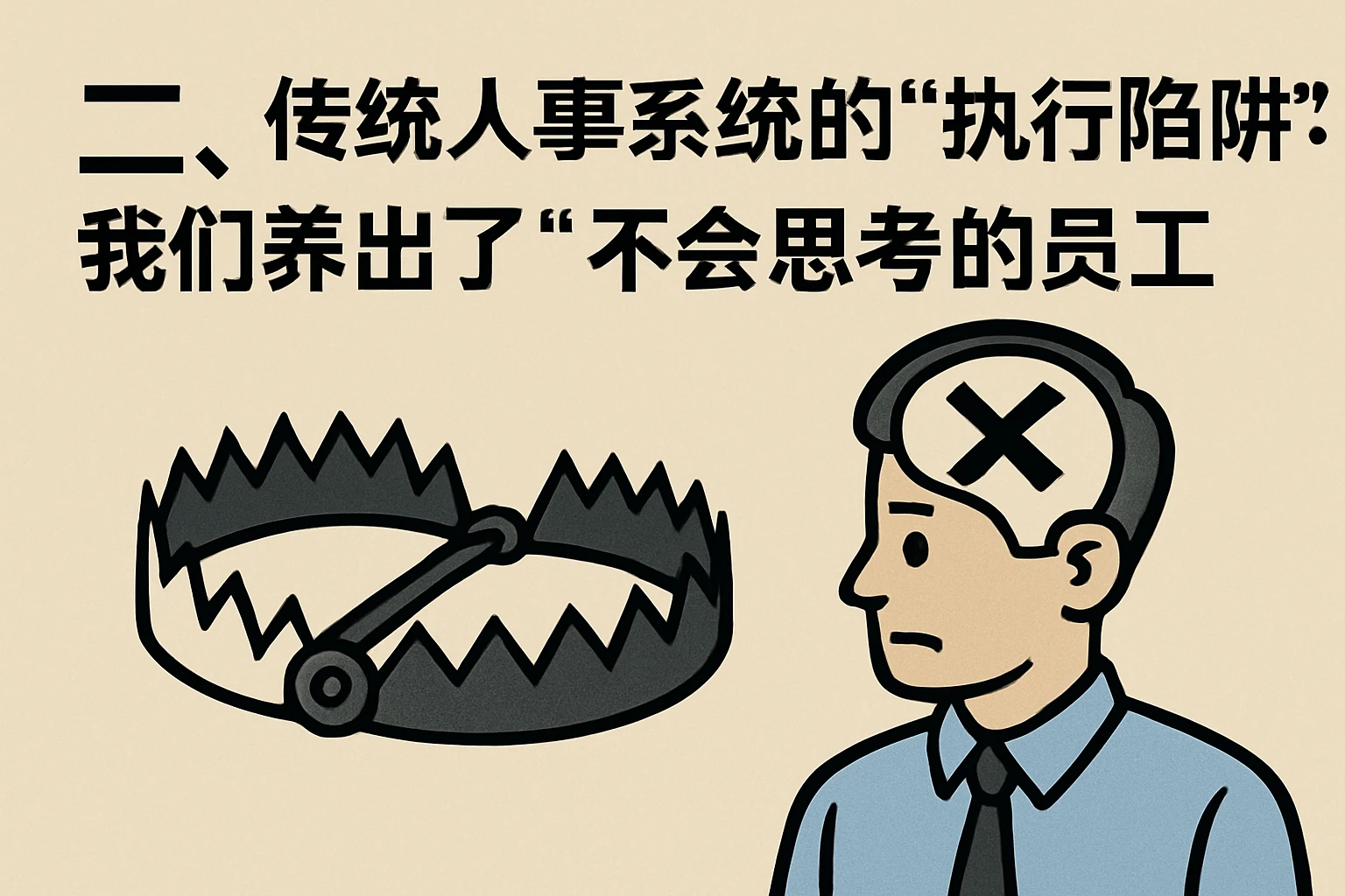 二、传统人事系统的“执行陷阱”：我们养出了“不会思考的员工”