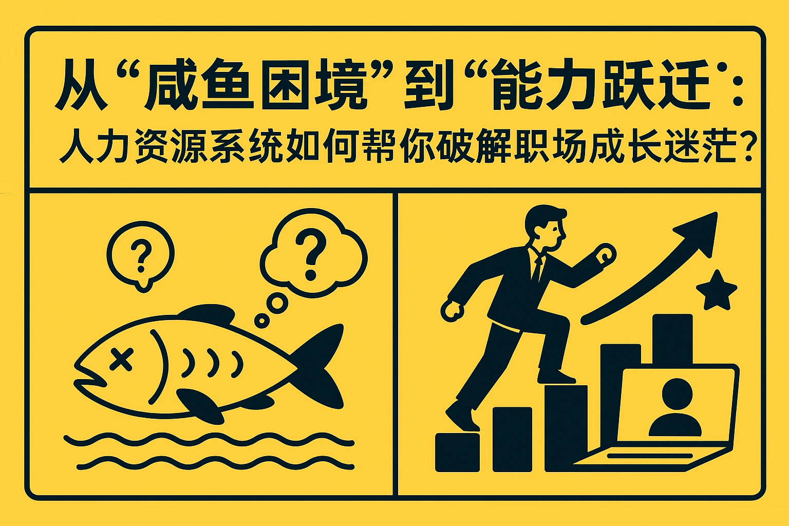 从“咸鱼困境”到“能力跃迁”：人力资源系统如何帮你破解职场成长迷茫？