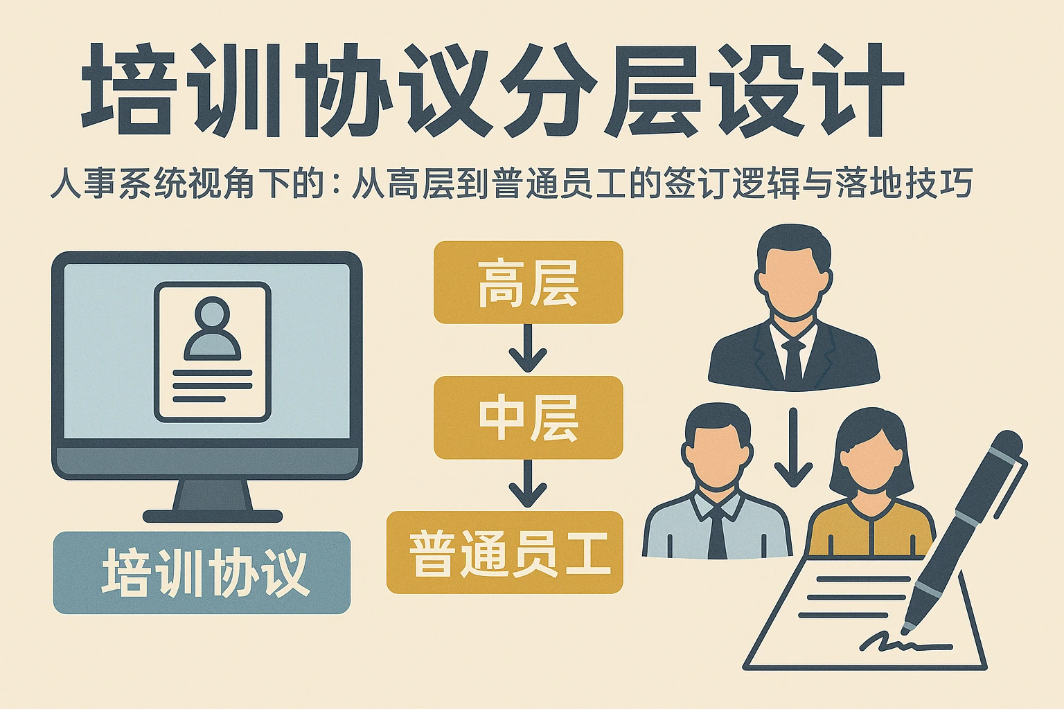 人事系统视角下的培训协议分层设计：从高层到普通员工的签订逻辑与落地技巧