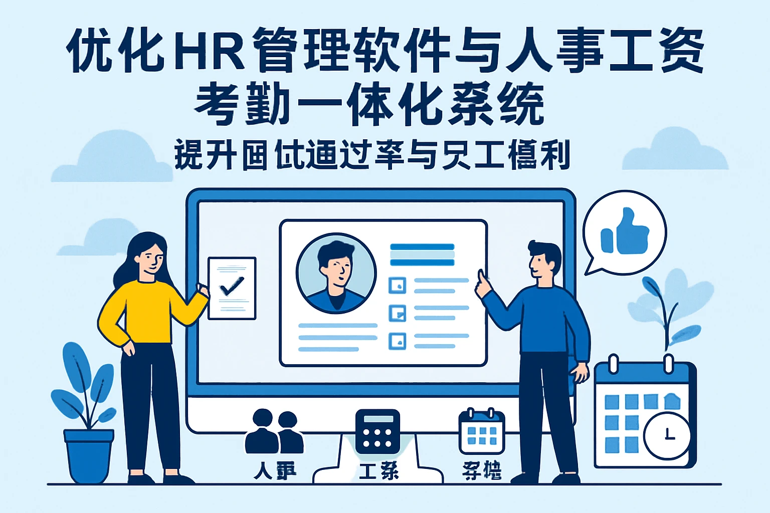 优化HR管理软件与人事工资考勤一体化系统，提升面试通过率与员工福利