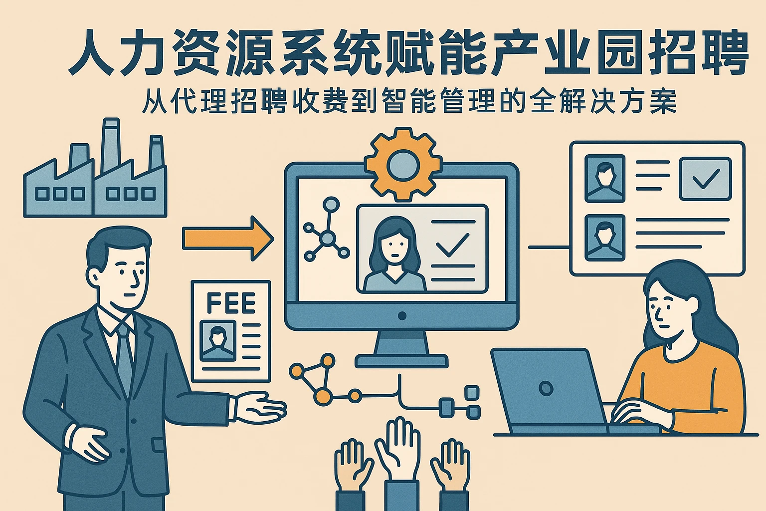 人力资源系统赋能产业园招聘：从代理招聘收费到智能管理的全解决方案
