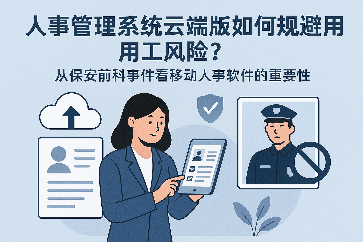 人事管理系统云端版如何规避用工风险?从保安前科事件看移动人事软件的重要性