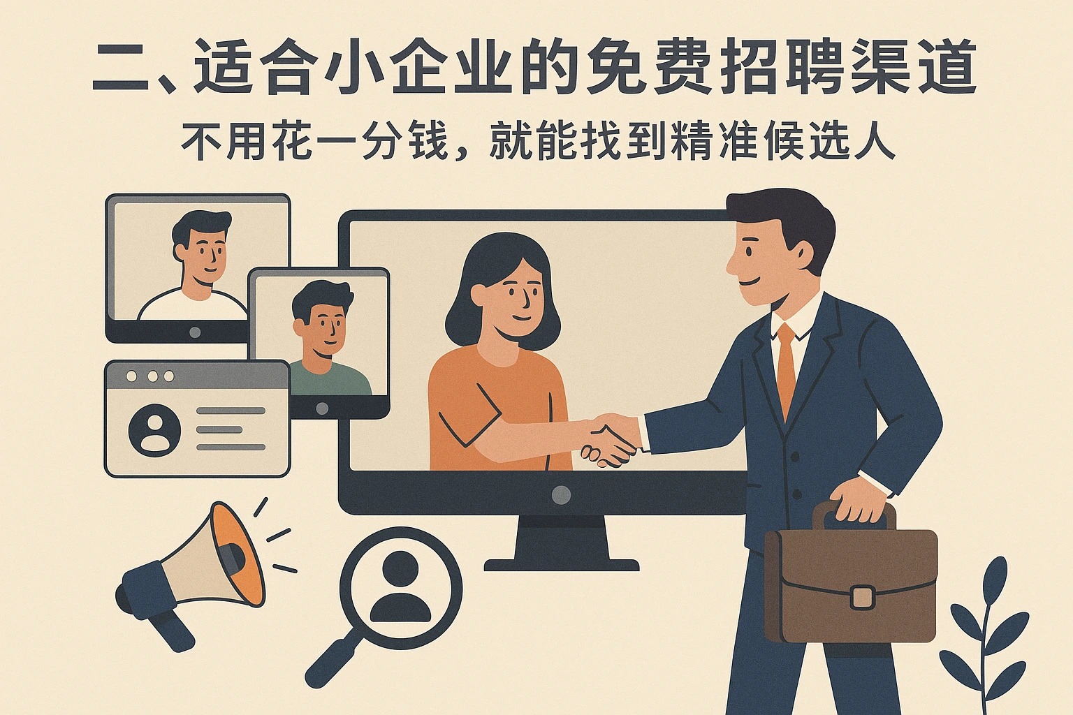 二、适合小企业的免费招聘渠道：不用花一分钱，就能找到精准候选人