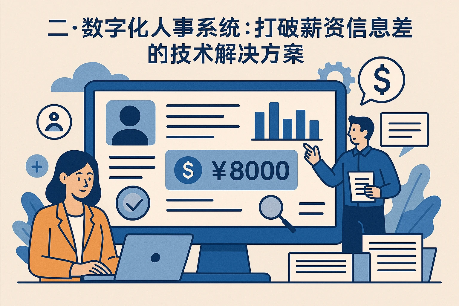 二、数字化人事系统:打破薪资信息差的技术解决方案
