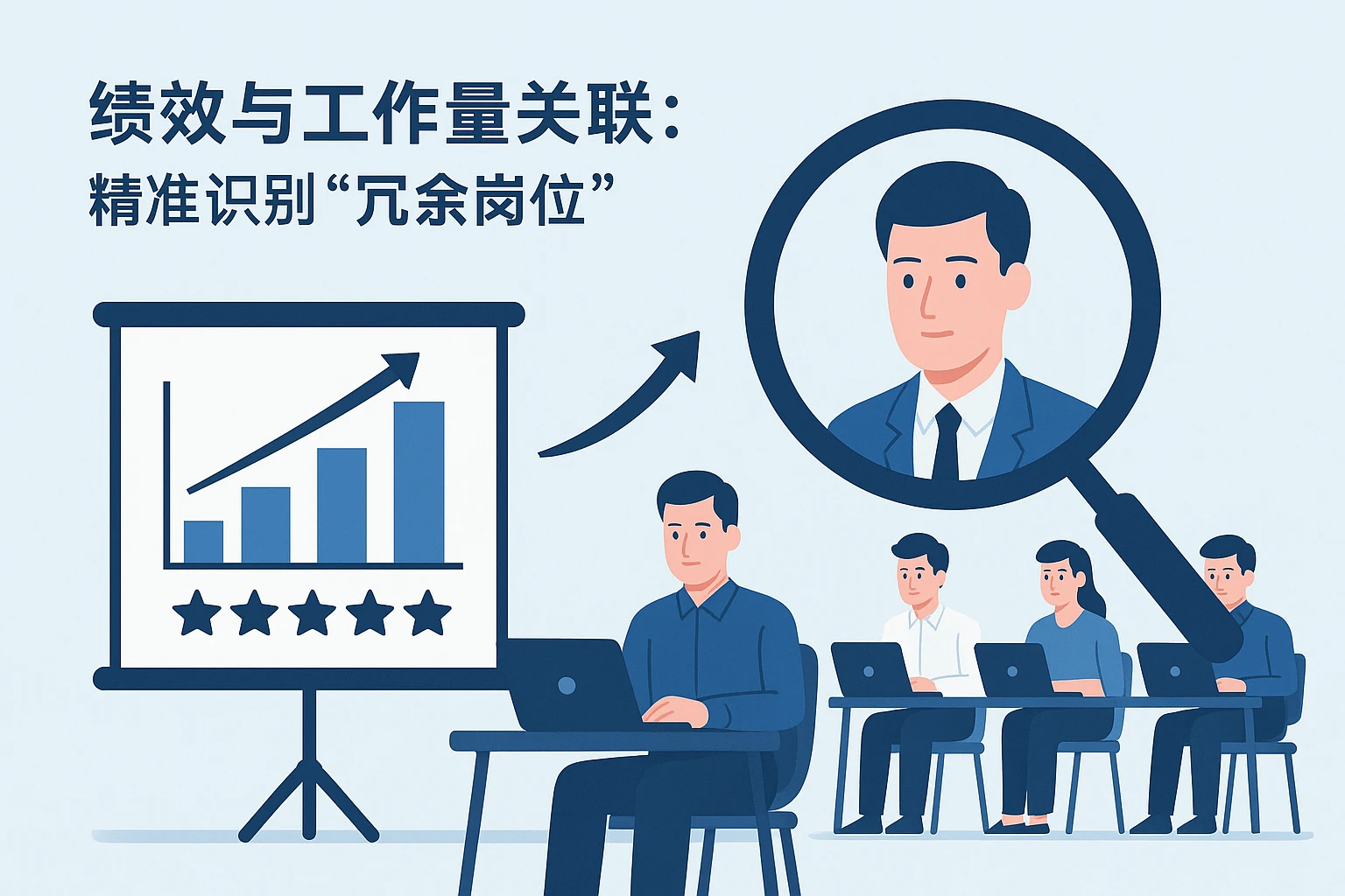 2. 绩效与工作量关联：精准识别“冗余岗位”
