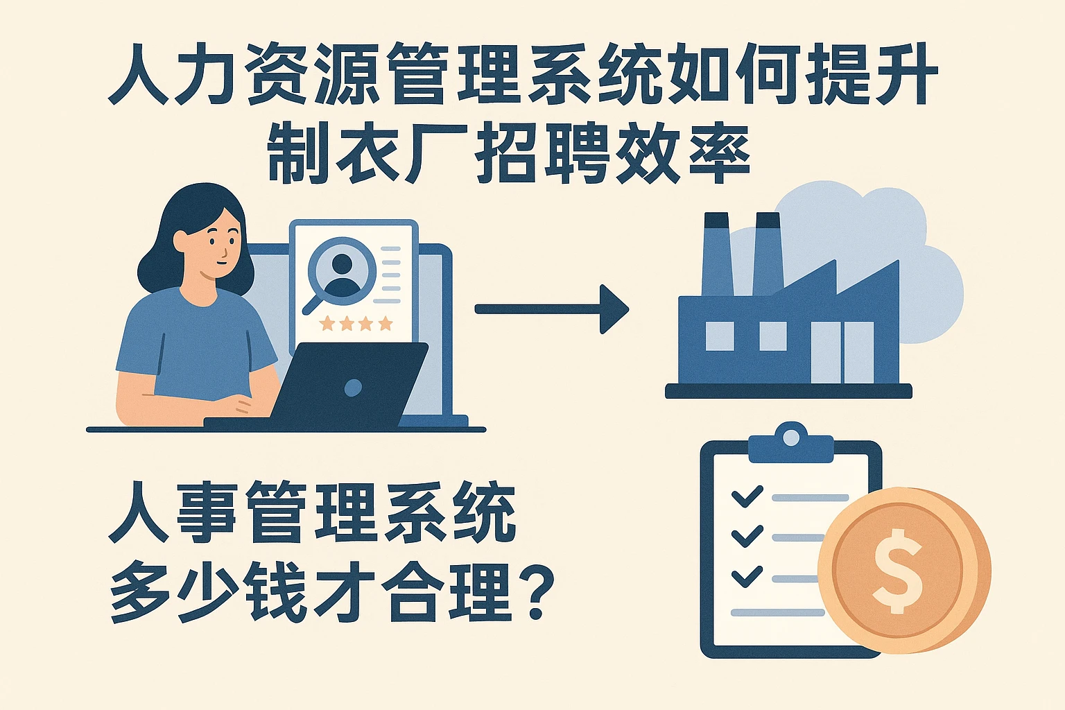 人力资源管理系统如何提升制衣厂招聘效率，人事管理系统多少钱才合理