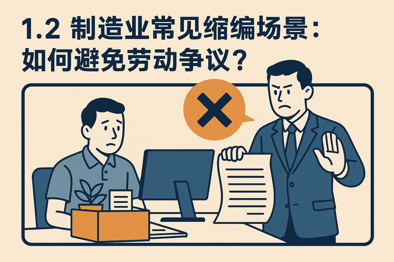 1.2 制造业常见缩编场景：如何避免劳动争议？