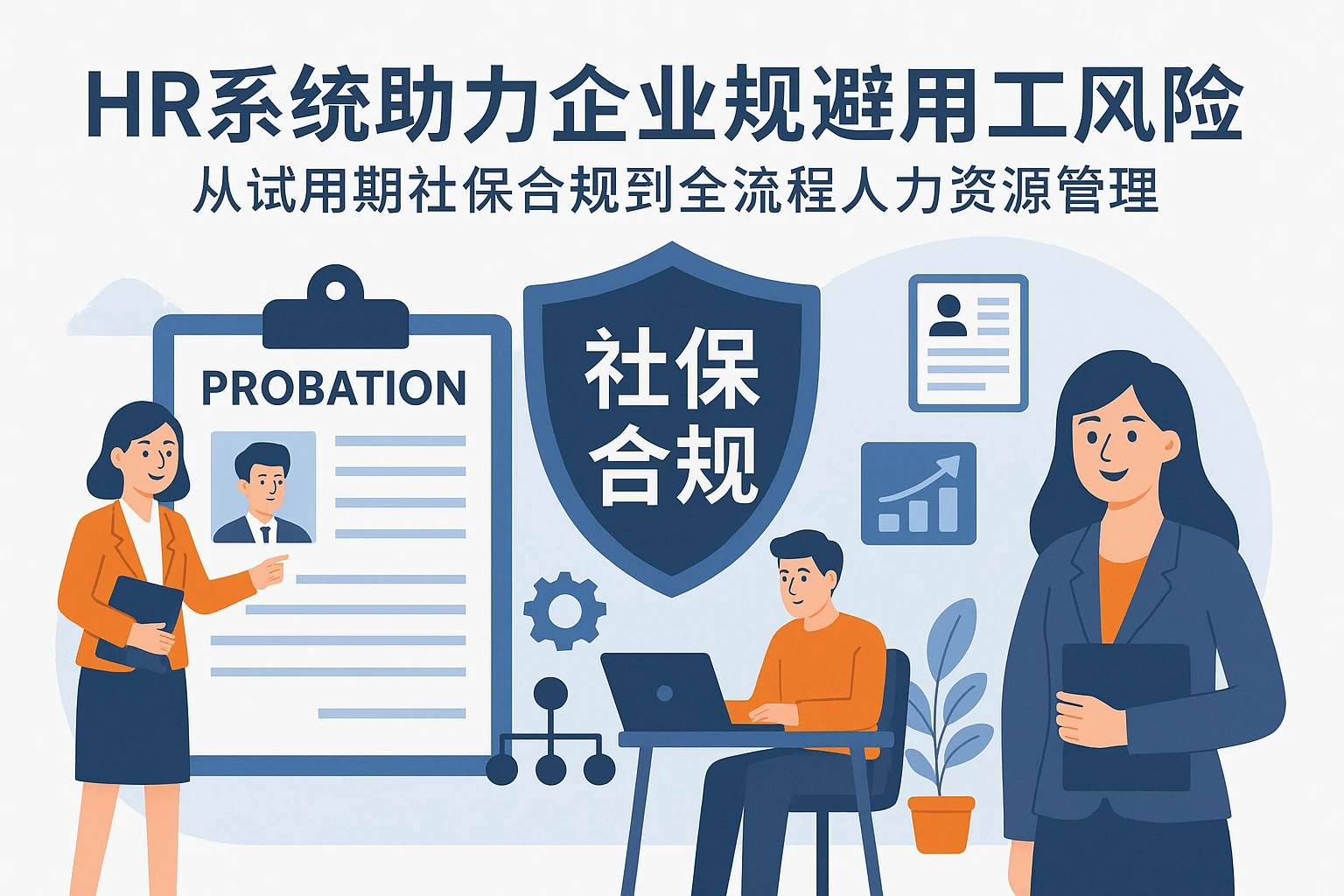 HR系统助力企业规避用工风险:从试用期社保合规到全流程人力资源管理