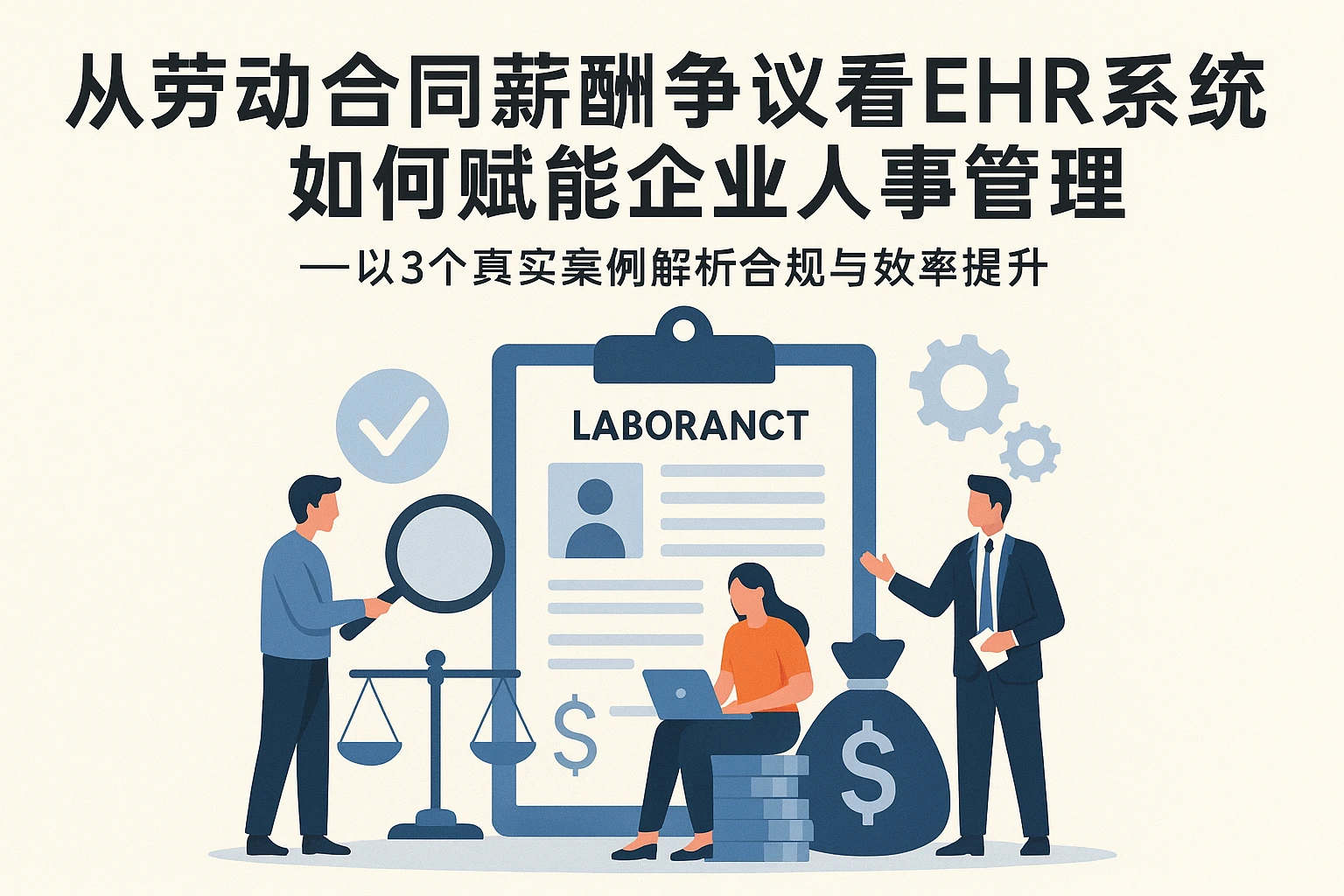 从劳动合同薪酬争议看EHR系统如何赋能企业人事管理——以3个真实案例解析合规与效率提升