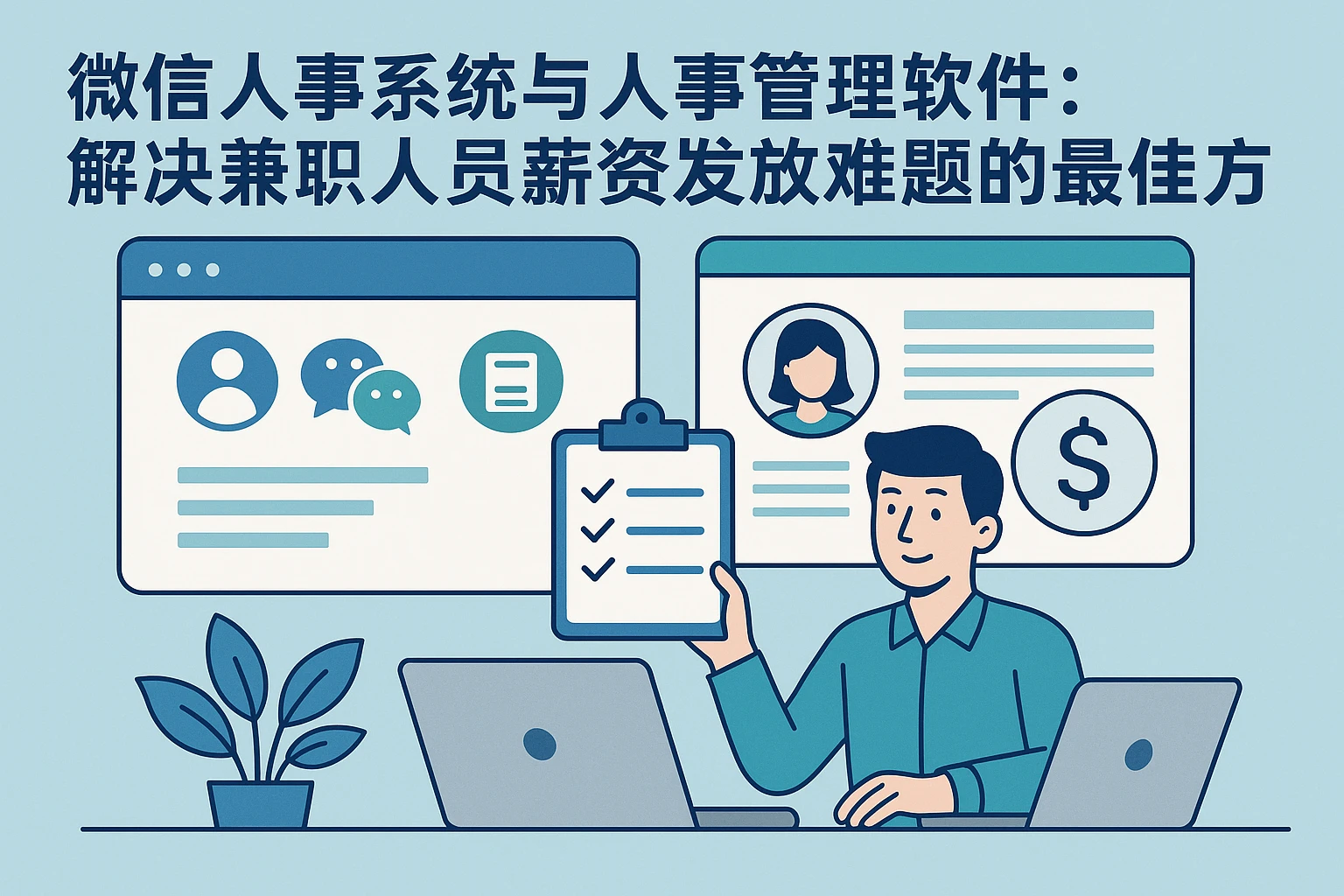 微信人事系统与人事管理软件:解决兼职人员薪资发放难题的最佳方案