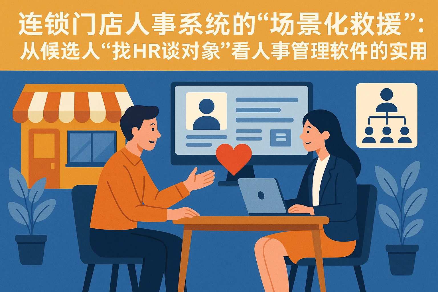 连锁门店人事系统的“场景化救援”:从候选人“找HR谈对象”看人事管理软件的实用价值