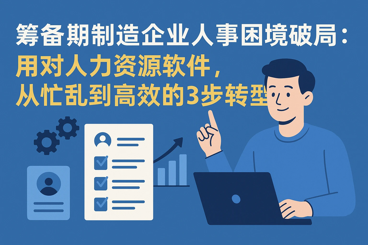 筹备期制造企业人事困境破局：用对人力资源软件，从忙乱到高效的3步转型