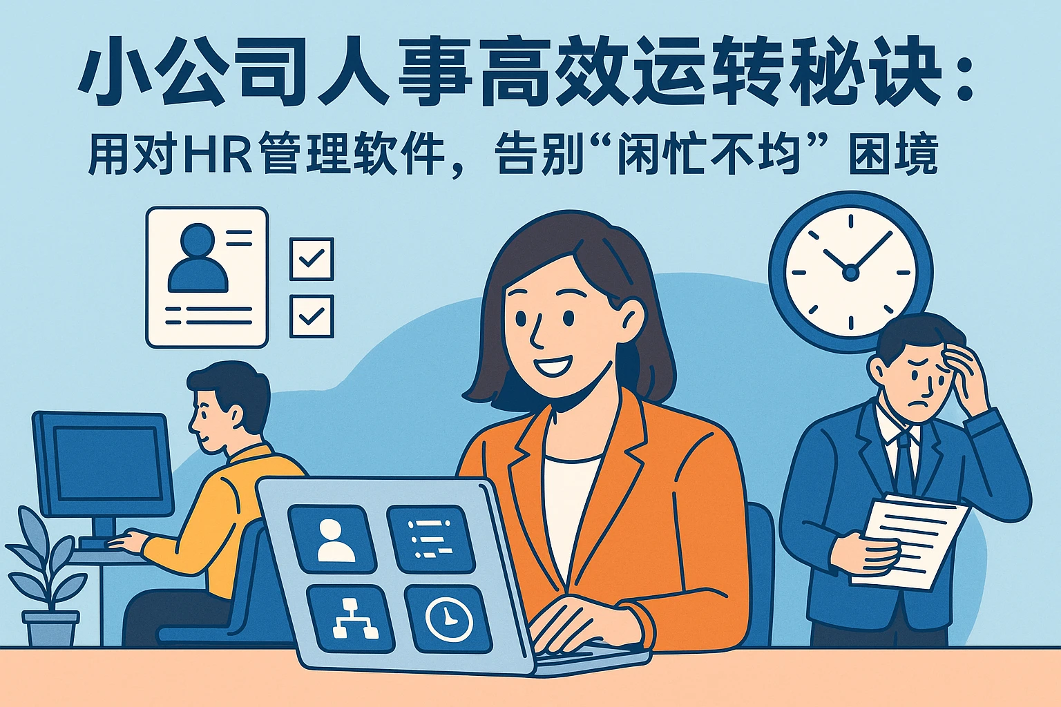 小公司人事高效运转秘诀：用对HR管理软件，告别“闲忙不均”困境