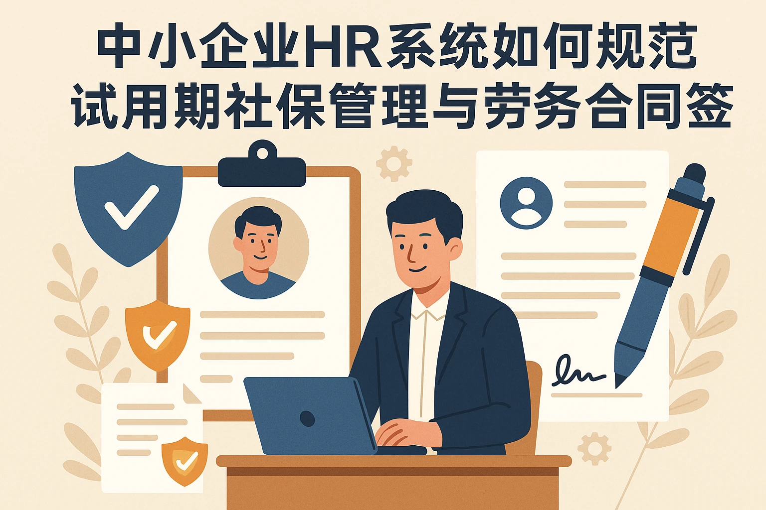 中小企业HR系统如何规范试用期社保管理与劳务合同签订