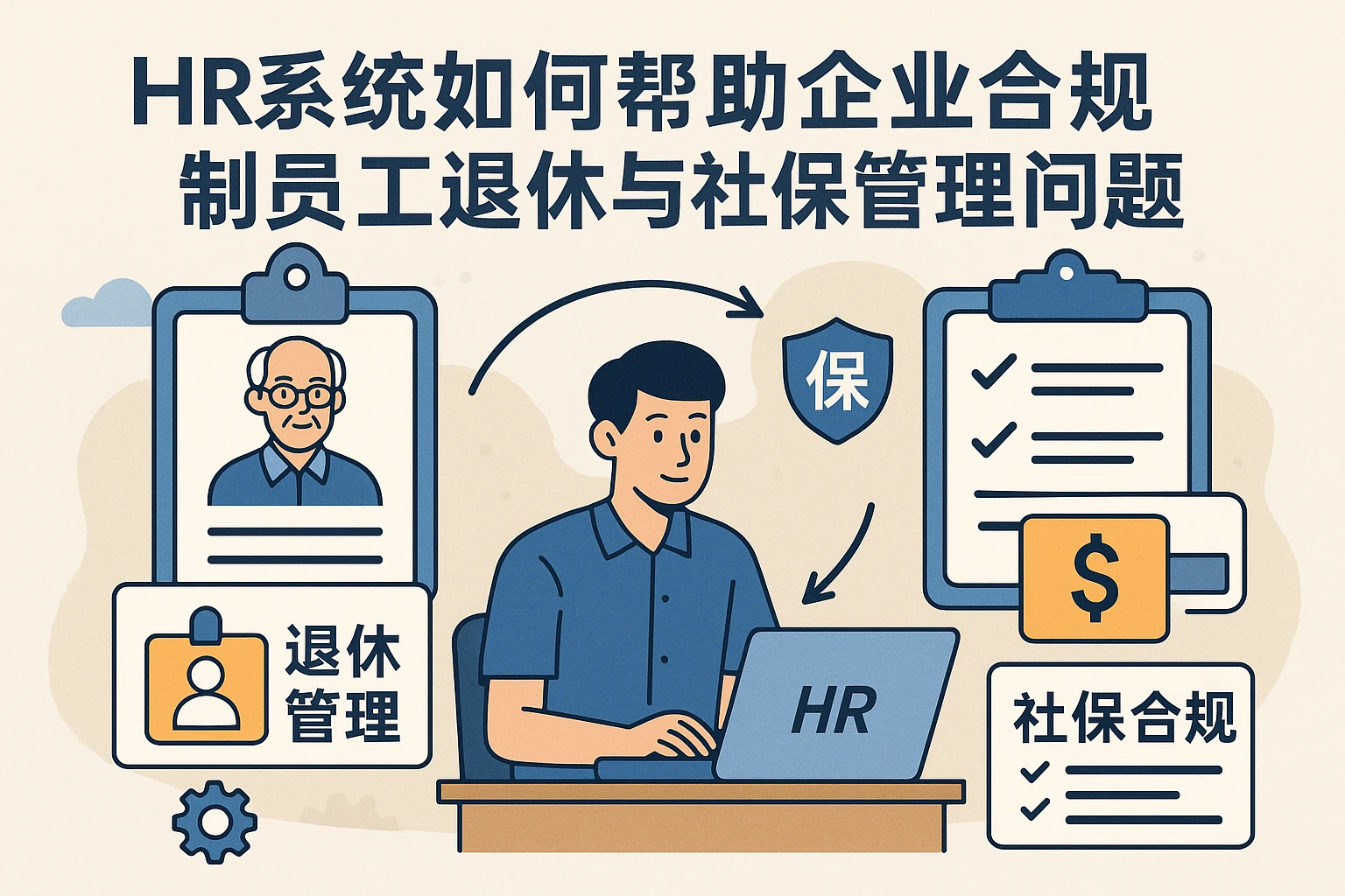 HR系统如何帮助企业合规处理员工退休与社保管理问题