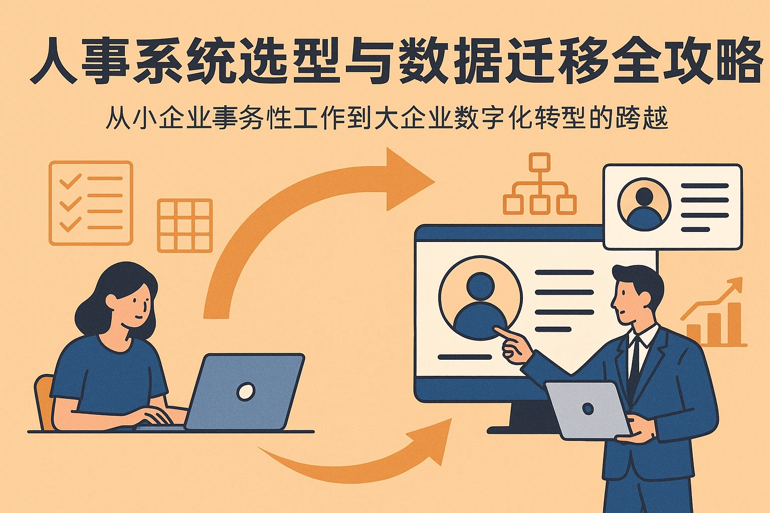 人事系统选型与数据迁移全攻略：从小企业事务性工作到大企业数字化转型的跨越