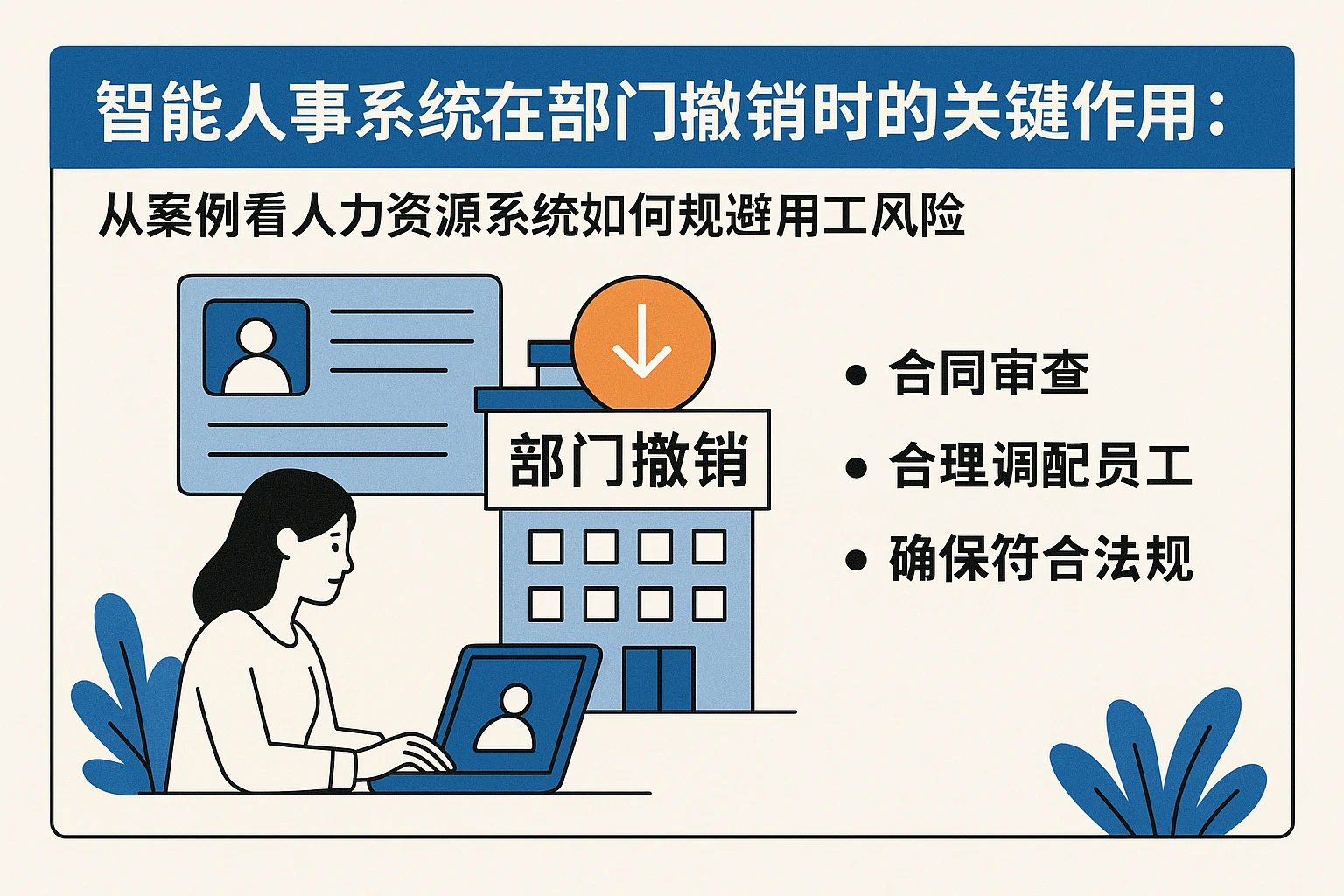 智能人事系统在部门撤销时的关键作用：从案例看人力资源系统如何规避用工风险