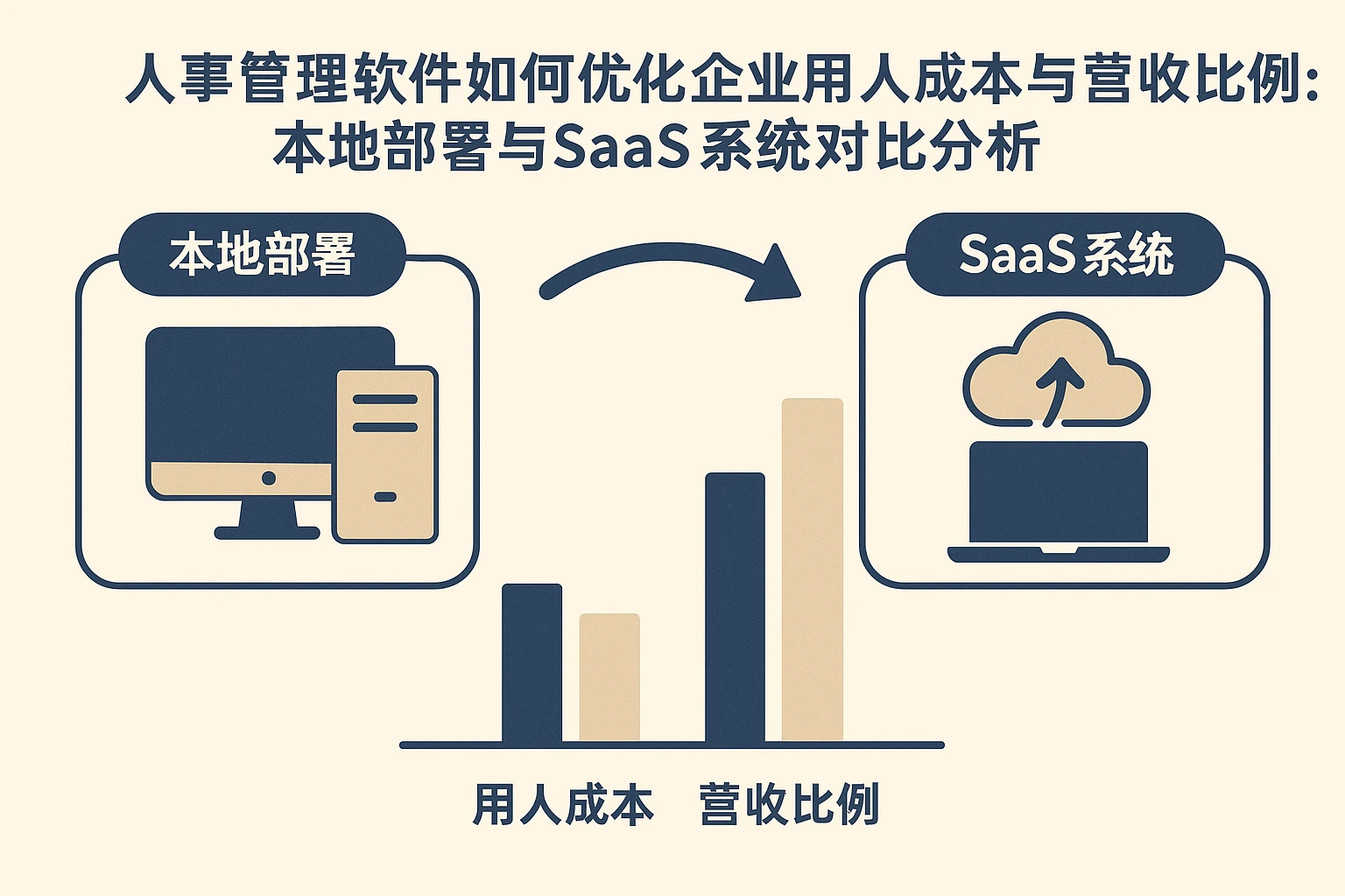 人事管理软件如何优化企业用人成本与营收比例：本地部署与SaaS系统对比分析