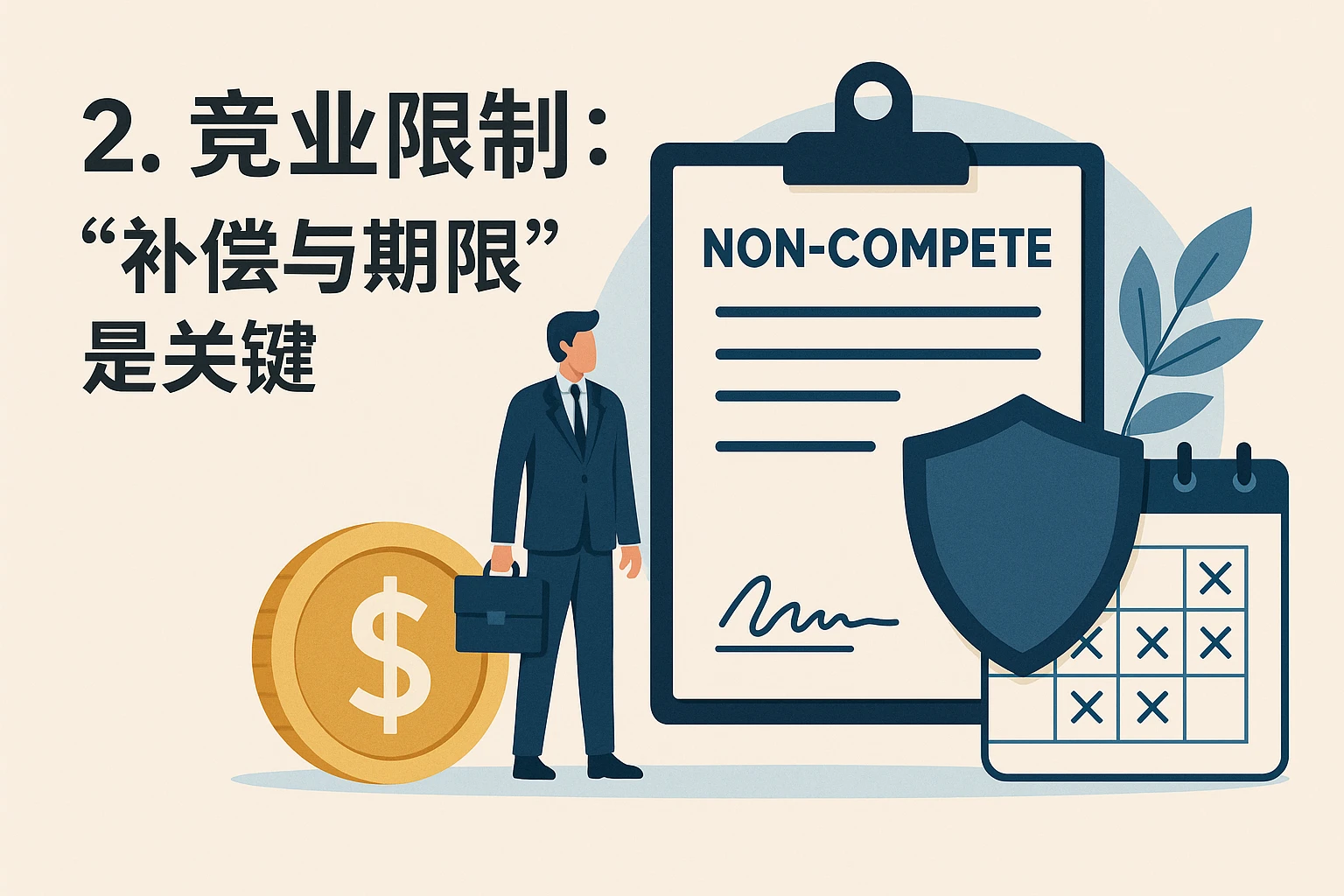 2. 竞业限制：“补偿与期限”是关键