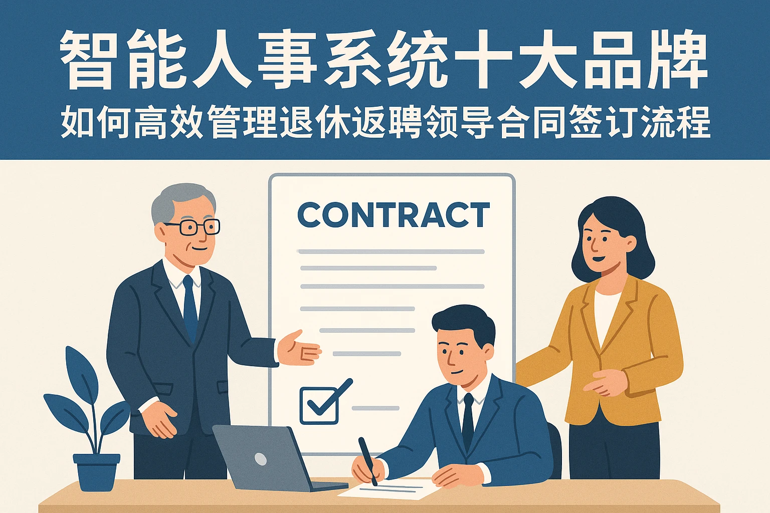 智能人事系统十大品牌:如何高效管理退休返聘领导合同签订流程