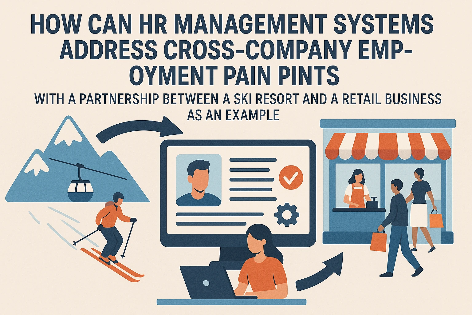 人力资源管理系统如何解决跨公司用工痛点？以滑雪场与零售企业合作为例