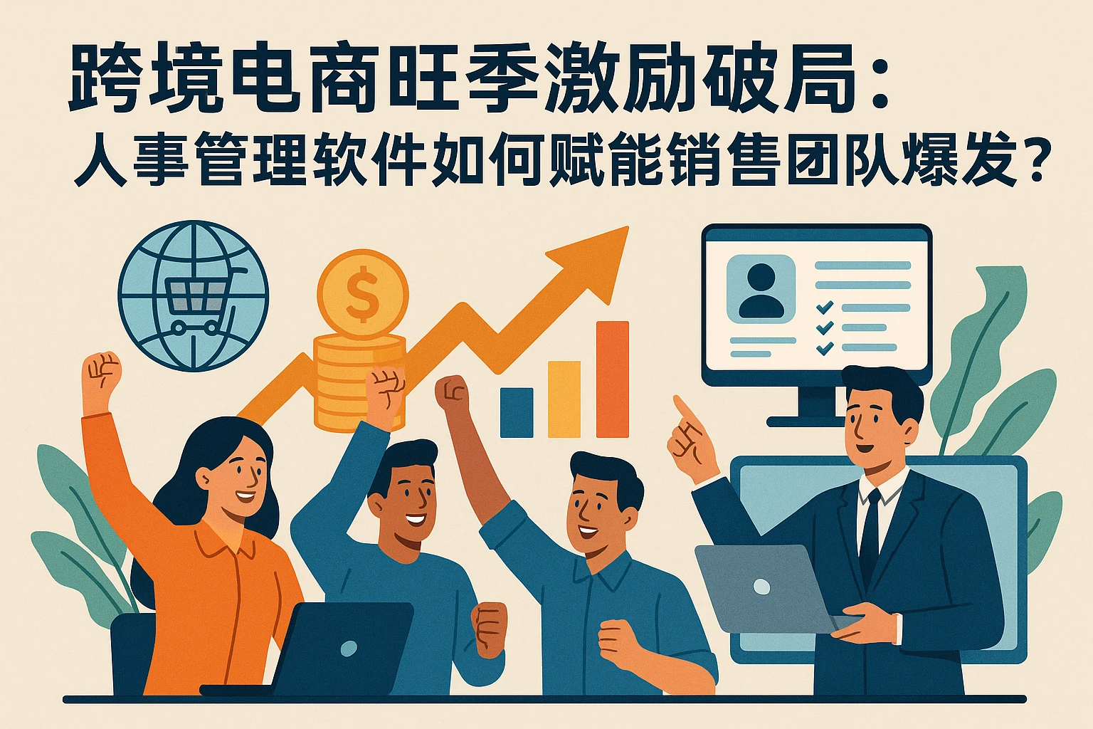 跨境电商旺季激励破局:人事管理软件如何赋能销售团队爆发?
