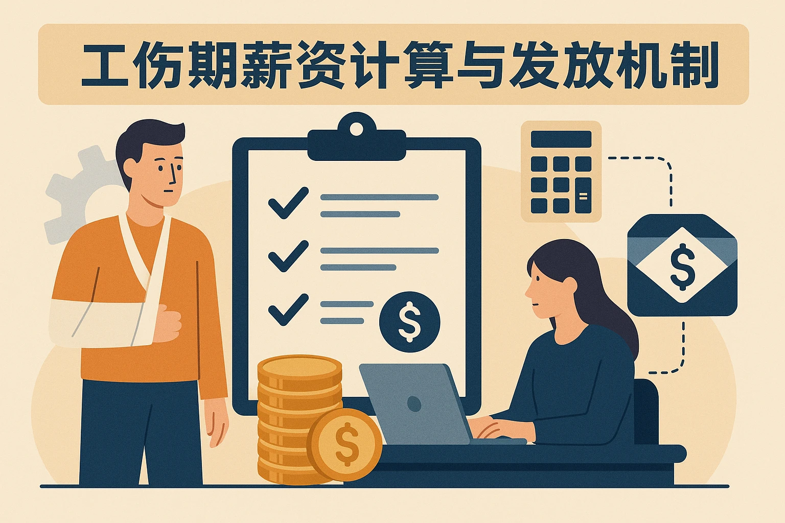 工伤期薪资计算与发放机制