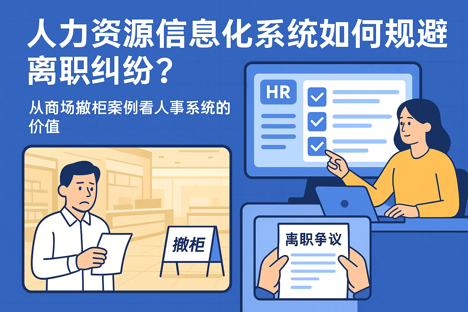 人力资源信息化系统如何规避离职纠纷?从商场撤柜案例看人事系统的价值