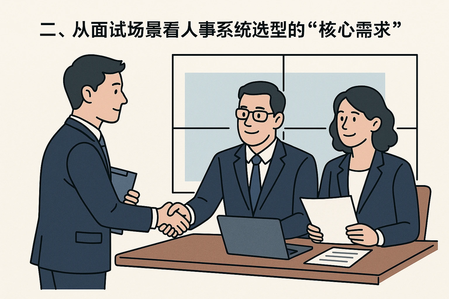 二、从面试场景看人事系统选型的“核心需求”