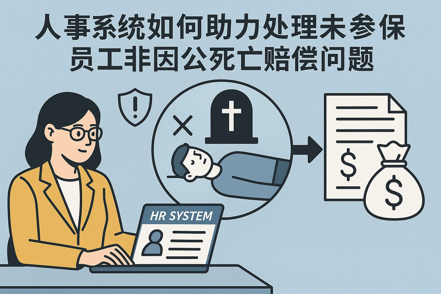 人事系统如何助力处理未参保员工非因公死亡赔偿问题