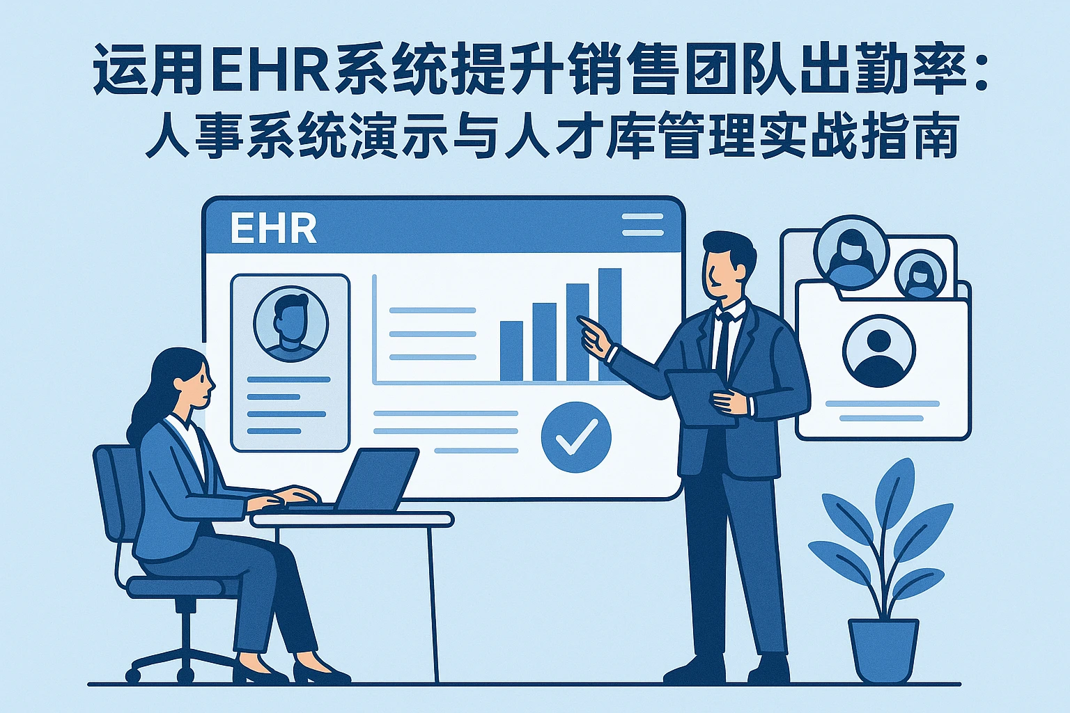 运用EHR系统提升销售团队出勤率:人事系统演示与人才库管理实战指南