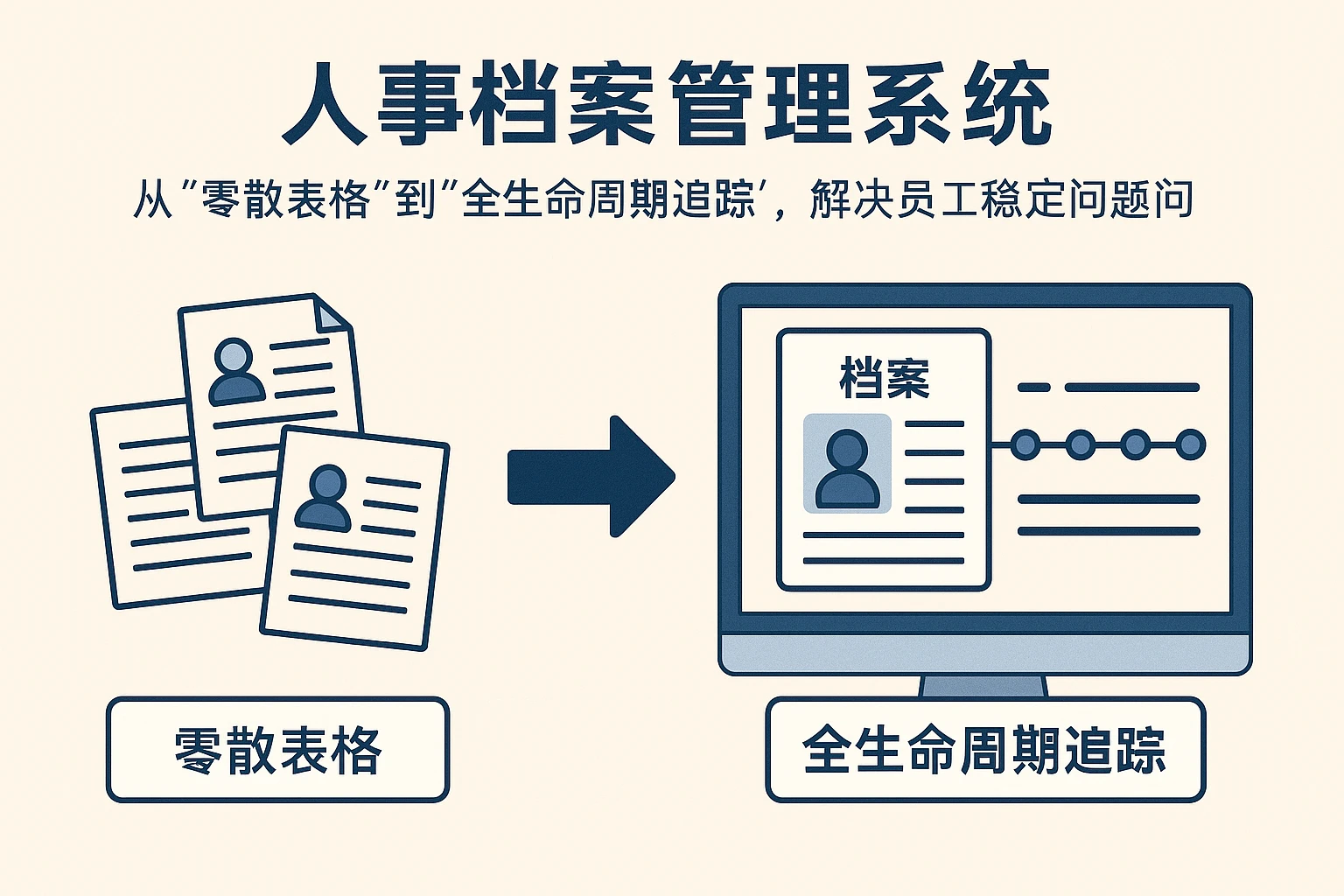 2. 人事档案管理系统：从“零散表格”到“全生命周期追踪”，解决员工稳定问题