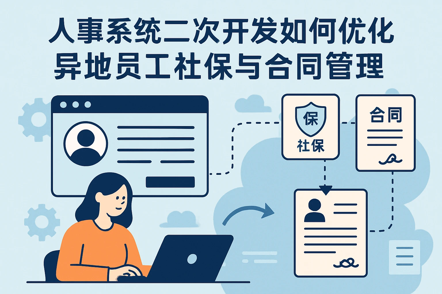 人事系统二次开发如何优化异地员工社保与合同管理