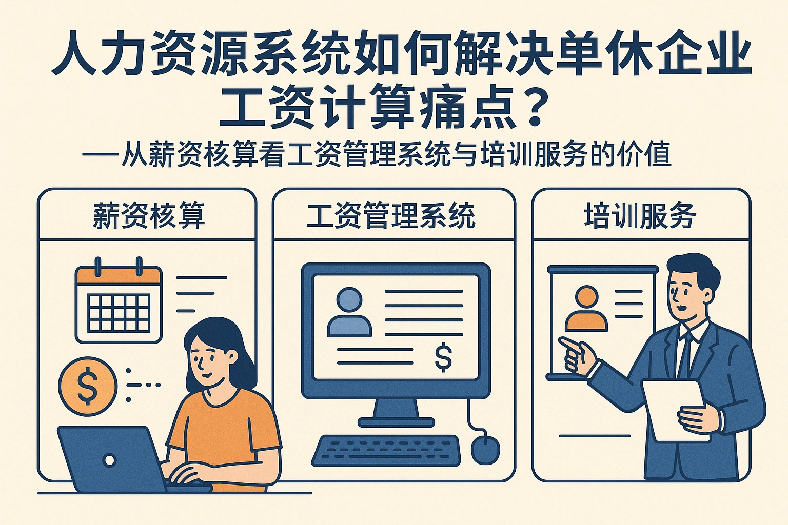 人力资源系统如何解决单休企业工资计算痛点?——从薪资核算看工资管理系统与培训服务的价值
