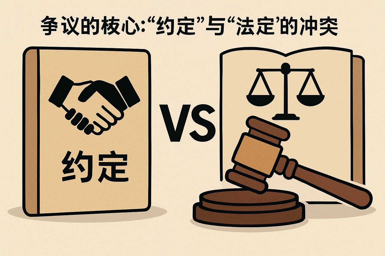 2. 争议的核心：“约定”与“法定”的冲突