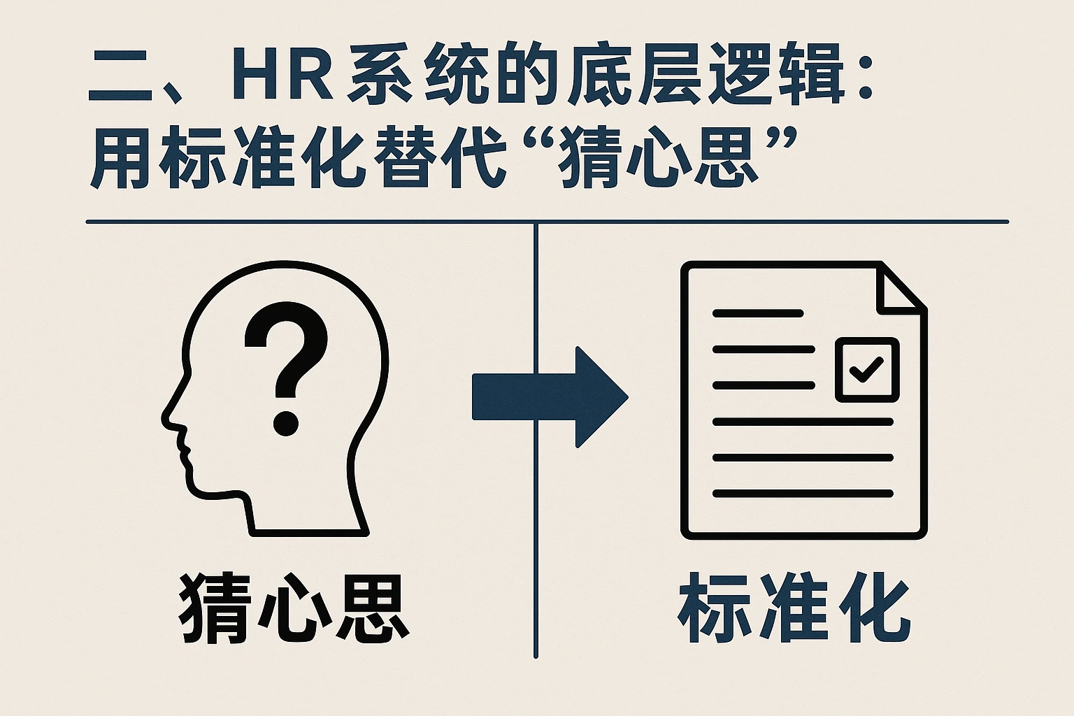 二、HR系统的底层逻辑：用标准化替代“猜心思”