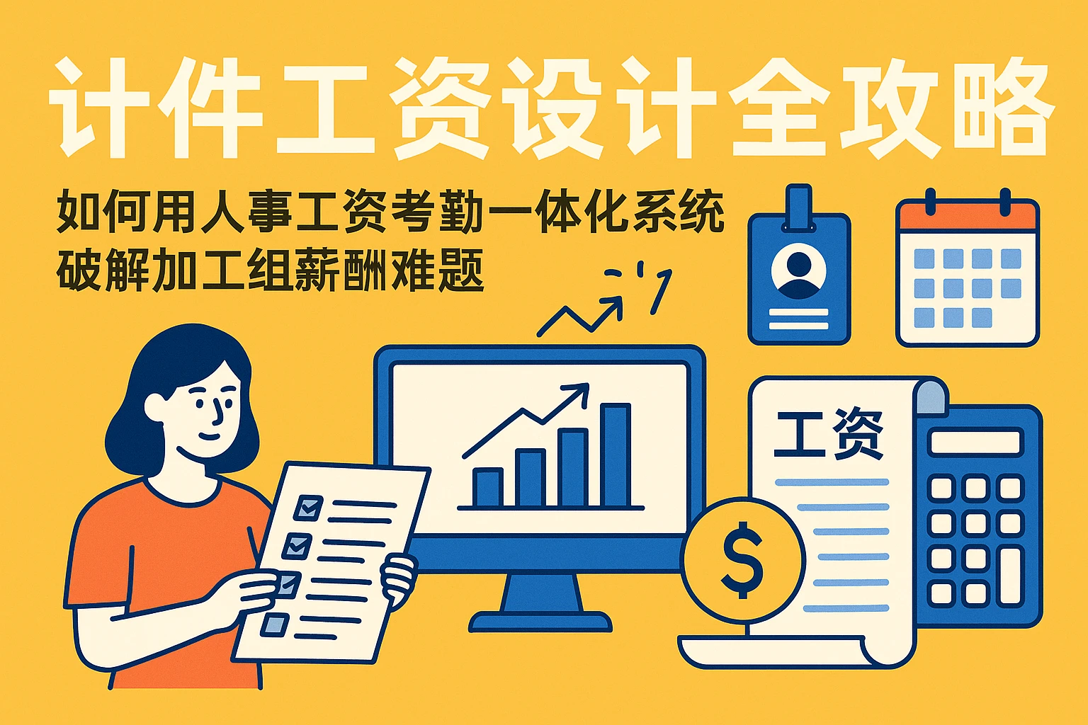 计件工资设计全攻略：如何用人事工资考勤一体化系统破解加工组薪酬难题