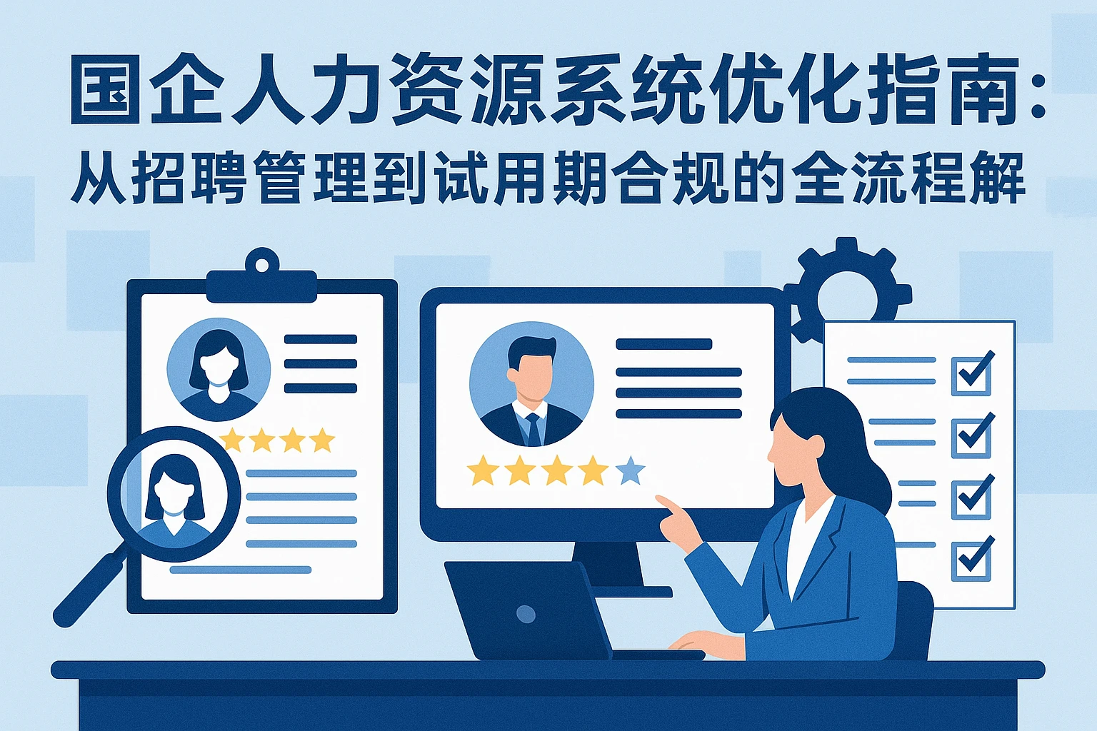 国企人力资源系统优化指南：从招聘管理到试用期合规的全流程解决方案