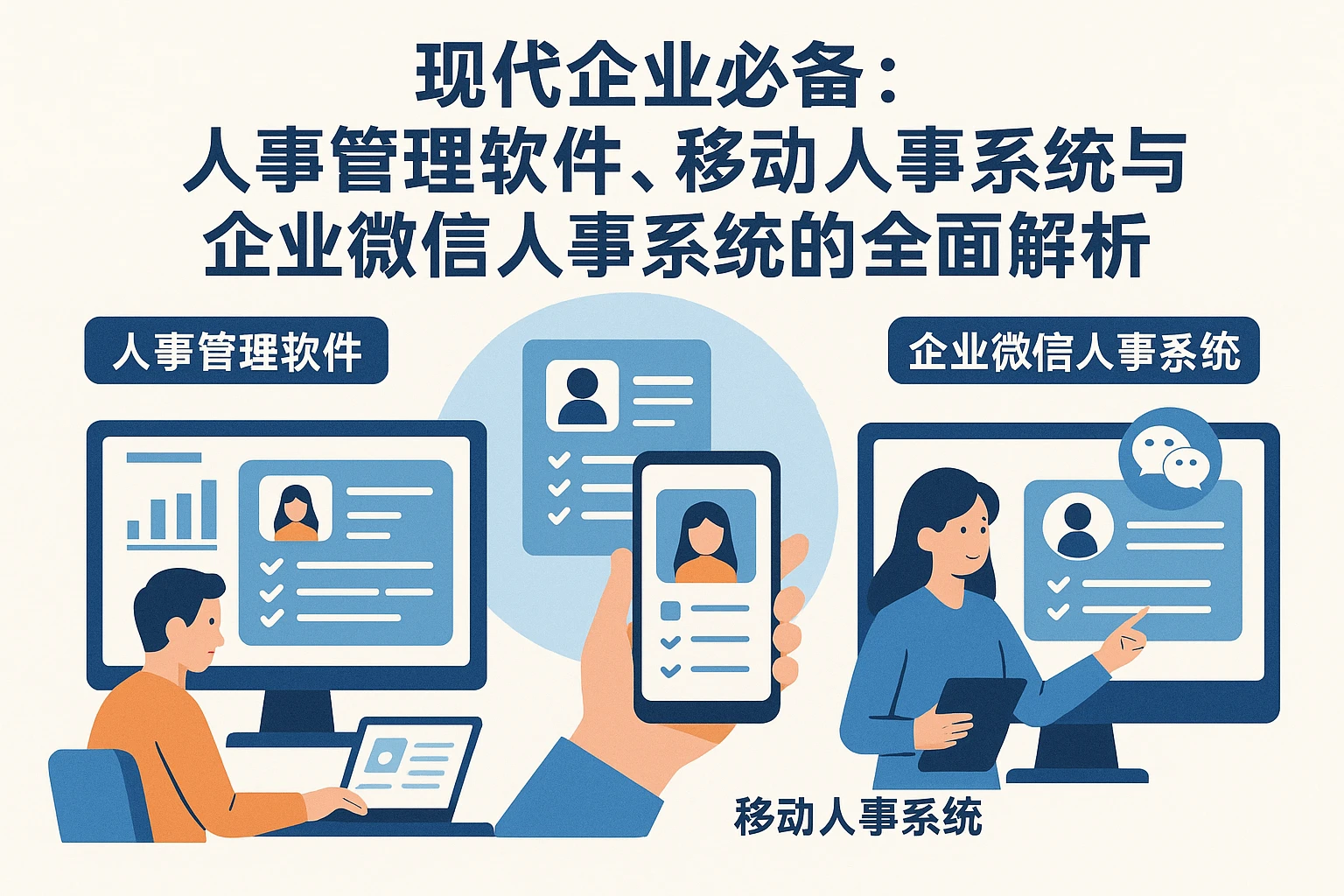 现代企业必备：人事管理软件、移动人事系统与企业微信人事系统的全面解析