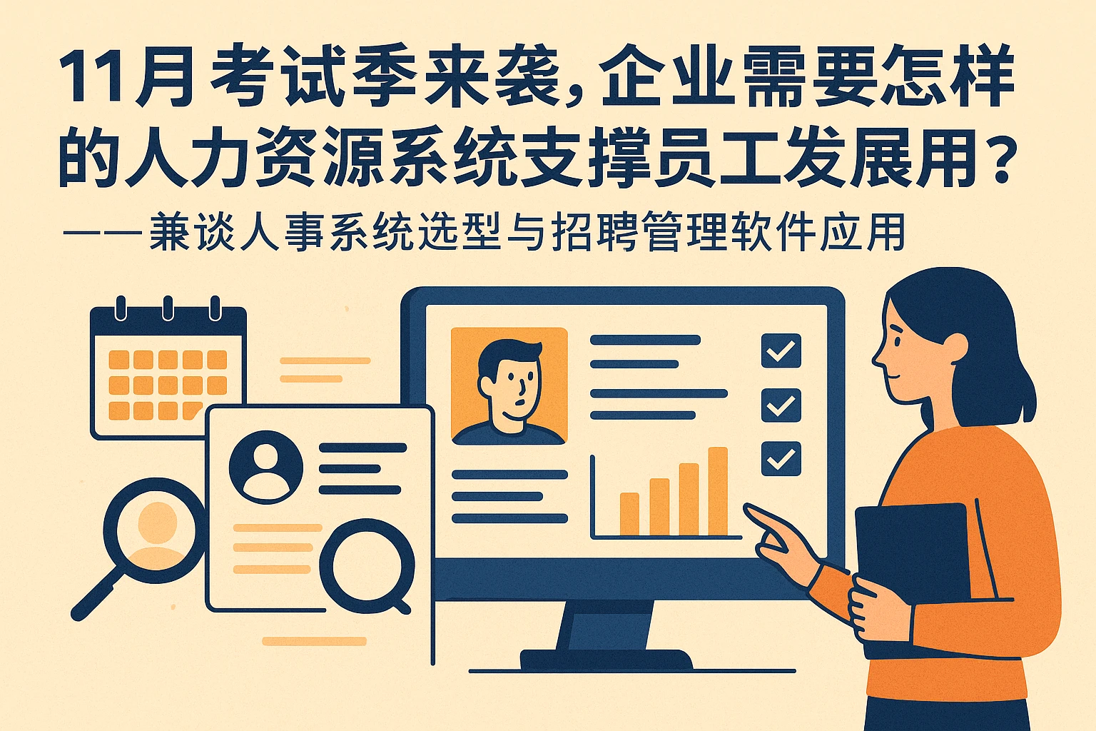 11月考试季来袭，企业需要怎样的人力资源系统支撑员工发展？——兼谈人事系统选型与招聘管理软件应用