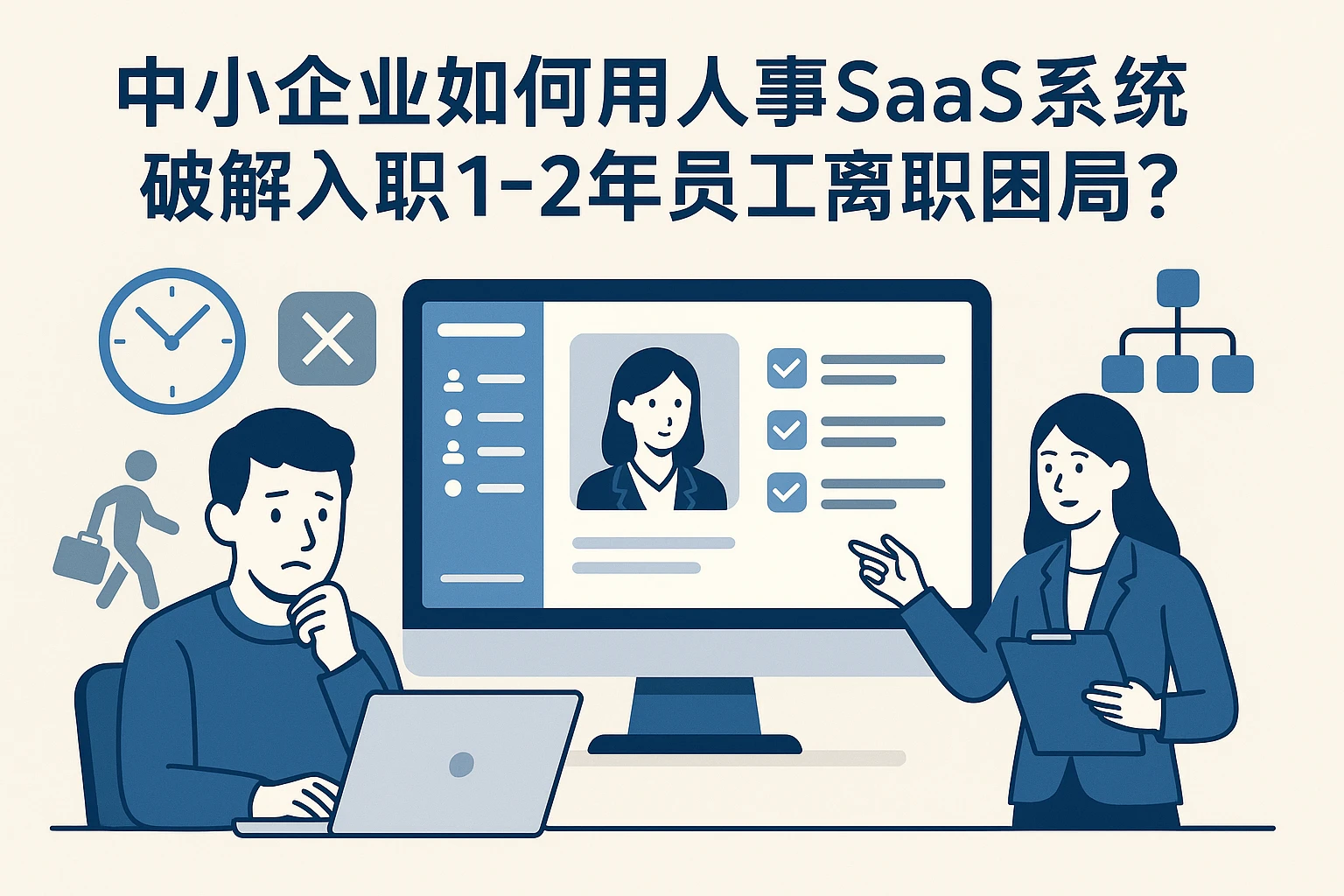中小企业如何用人事SaaS系统破解入职1-2年员工离职困局?