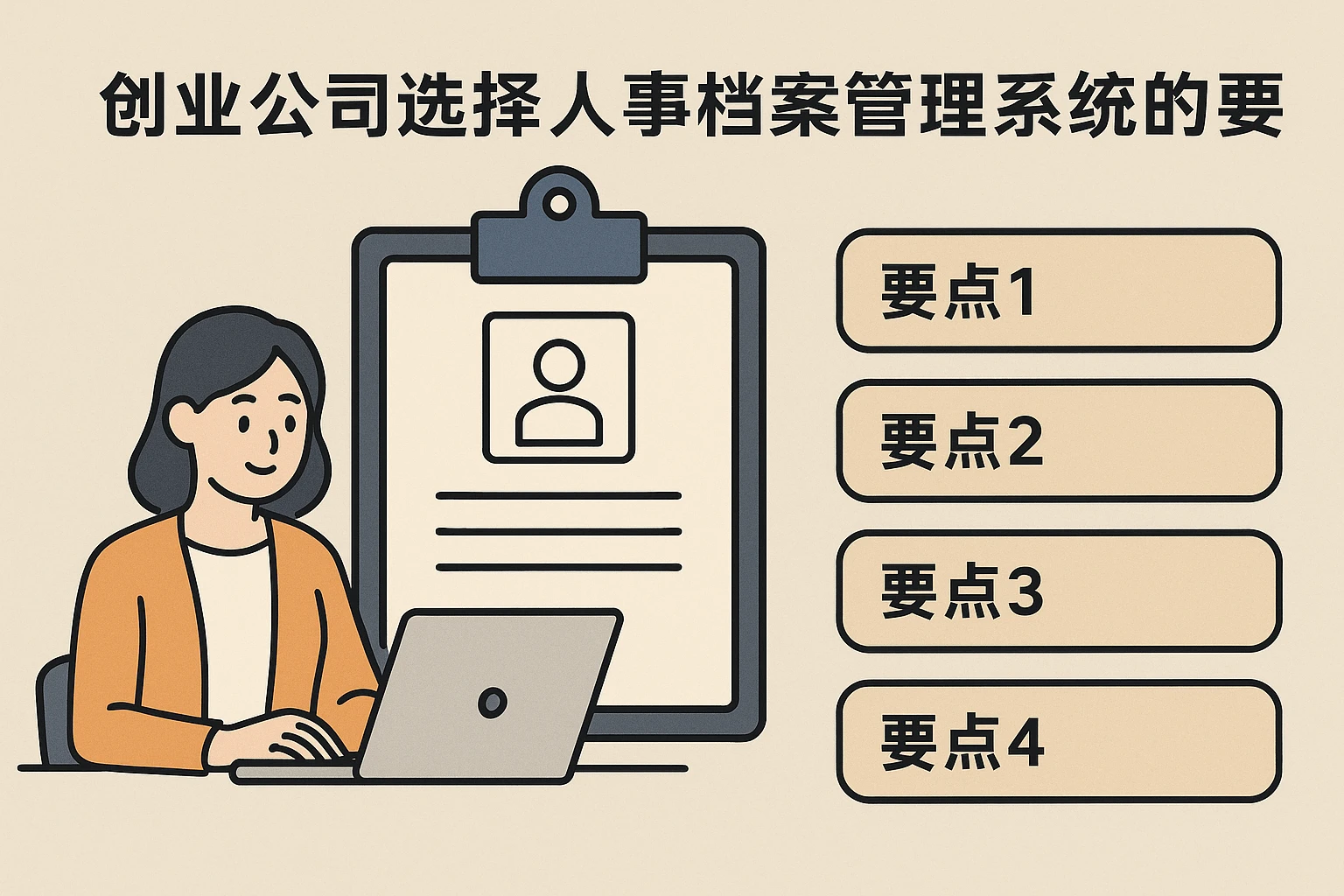2. 创业公司选择人事档案管理系统的要点