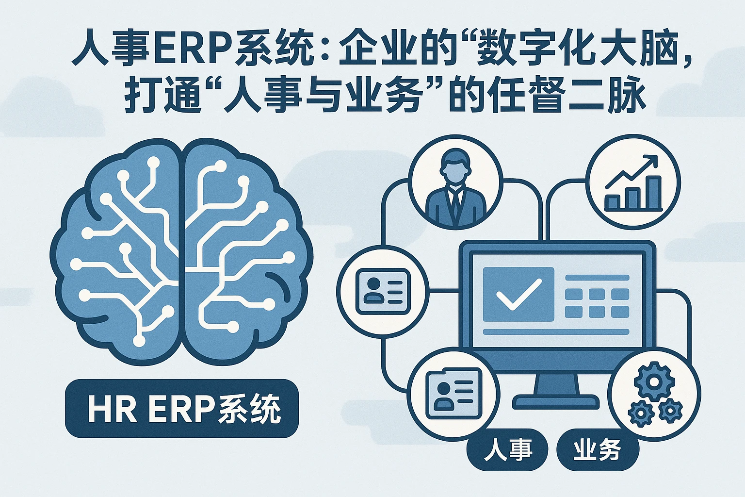 2. 人事ERP系统:企业的“数字化大脑”,打通“人事与业务”的任督二脉