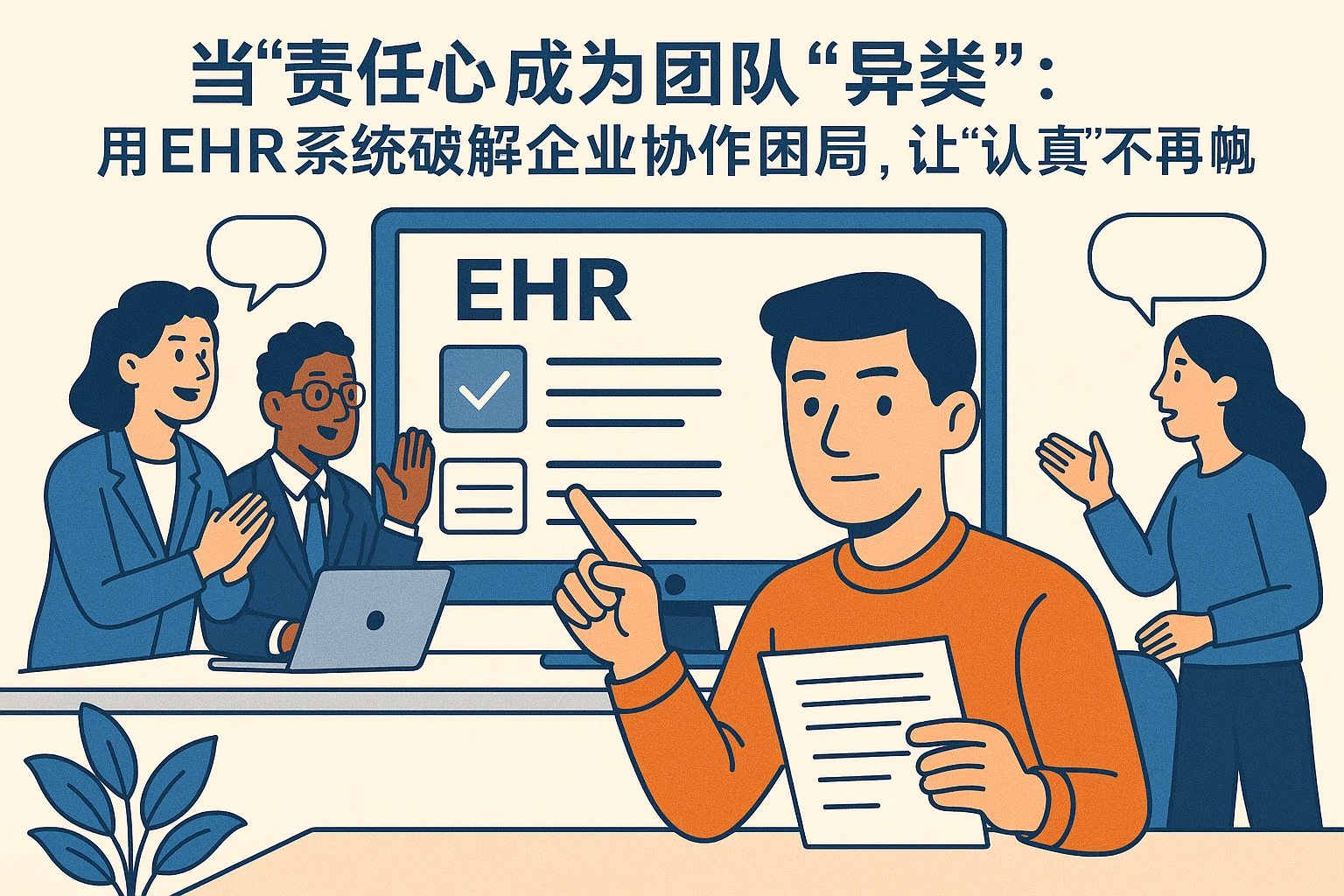 当“责任心”成为团队“异类”:用EHR系统破解企业协作困局,让“认真”不再孤单