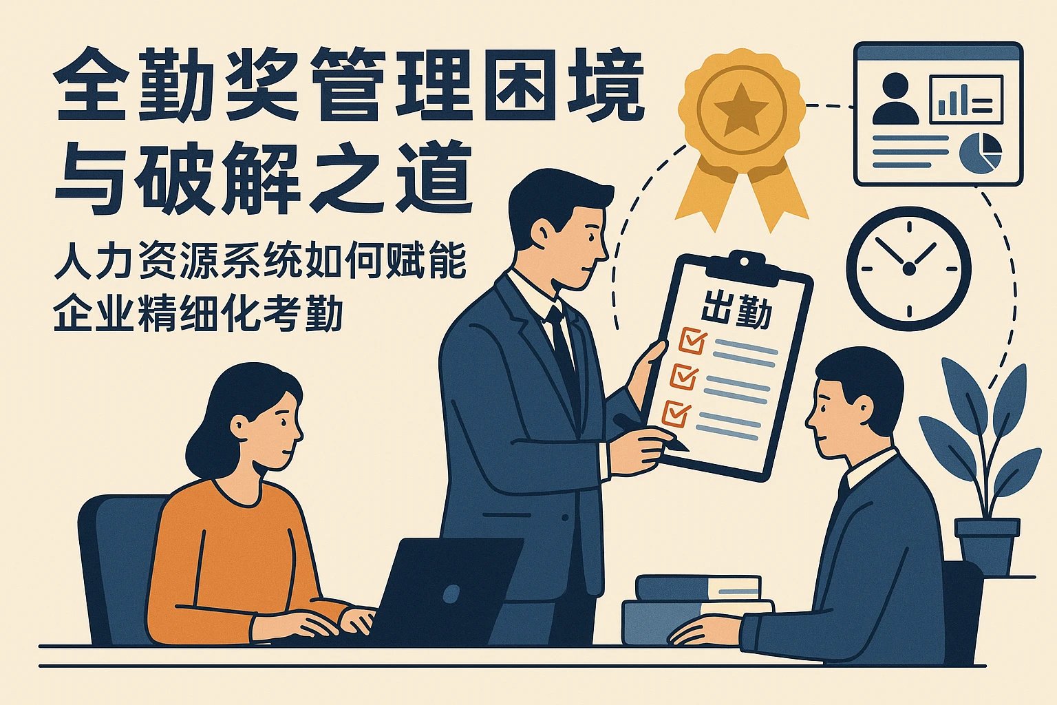 全勤奖管理困境与破解之道:人力资源系统如何赋能企业精细化考勤