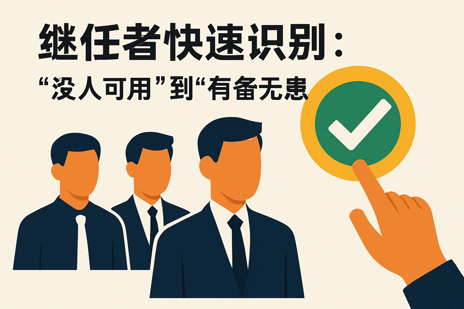 2. 继任者快速识别:从“没人可用”到“有备无患”