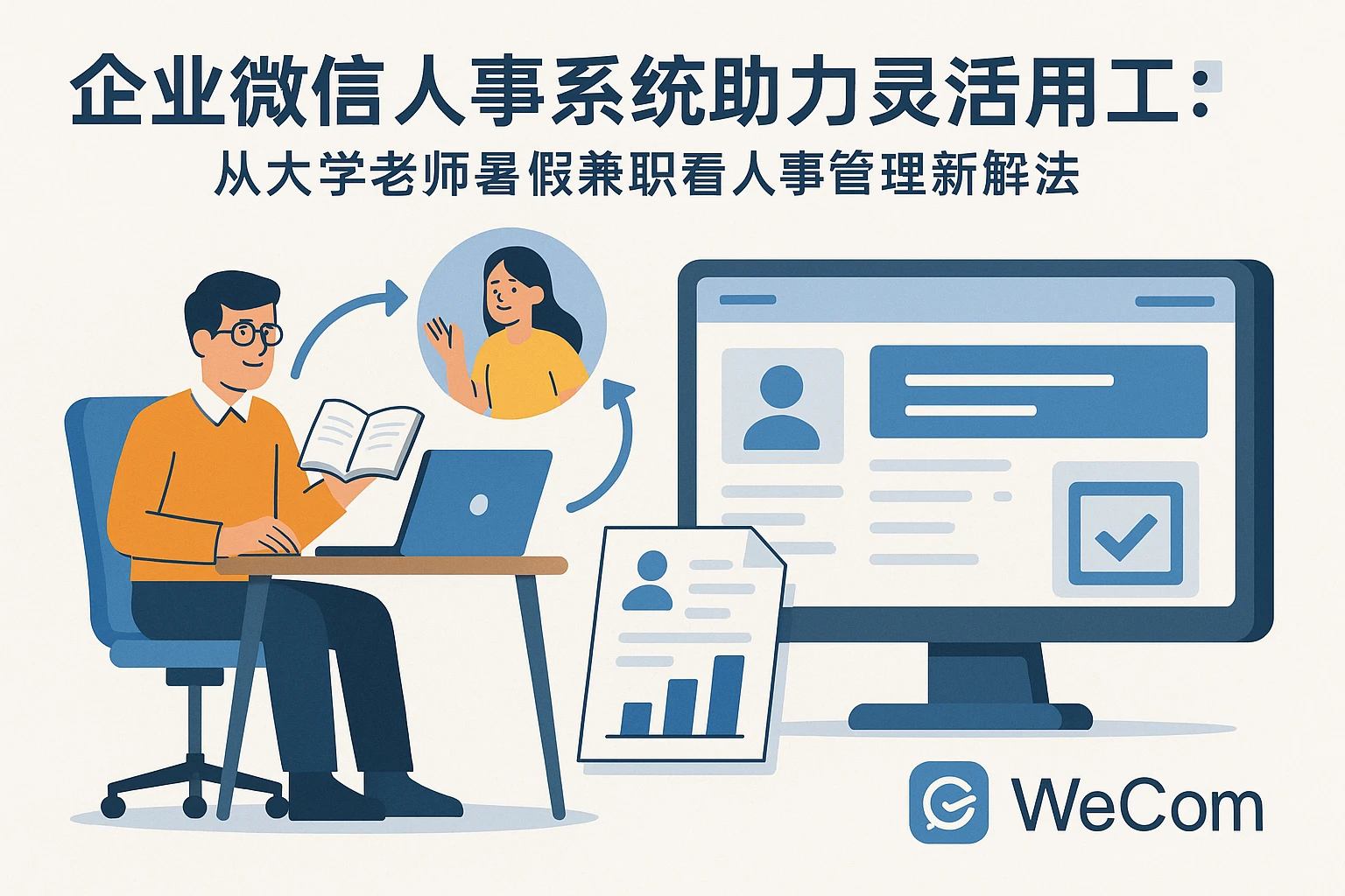 企业微信人事系统助力灵活用工：从大学老师暑假兼职看人事管理新解法